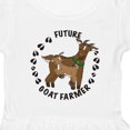 thumbnail image 4 of Inktastic Future Goat Farmer with Cute Goats and Hoof Prints Girls Toddler Dress, 4 of 5
