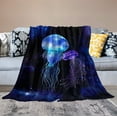 thumbnail image 2 of Jellyfish Blanket Jellyfish Gifts for Girls Women Jellyfish Throw Blanket for Kids Adults Soft Warm Cozy Fleece Blanket for Couch Sofa 40"x50", 2 of 6