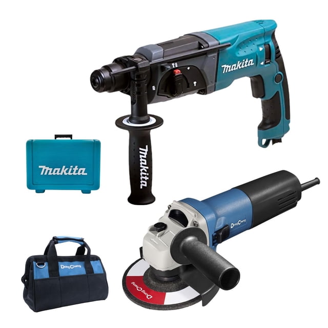 Rotomartillo Makita HR2470 + Miniesmeril 850W Dc.