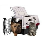 Nature's Miracle Pet Suite Double Door Dog Crate, White, 19.6"L x 13.4"W x 15.6"H