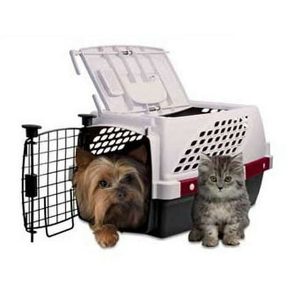 Nature's Miracle Pet Suite Double Door Dog Crate, White, 19.6"L x 13.4"W x 15.6"H