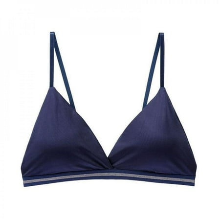 

Elaydool French Women s Bra Ice Silk without Trace Strap Wrapped Chest Underwear Female Lingerie Bra Back Bikini Ladies Push Up Bra