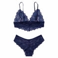 thumbnail image 1 of Gibobby Ropa sexy de mujer para sexo Conjunto de ropa interior de encaje para mujer, conjunto de ropa interior y ropa interior de encaje con correa(Azul, M), 1 of 3