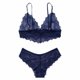 thumbnail image 1 of Gibobby Conjunto ropa interior mujer Camisón para mujer, lencería sexy transparente y sexy para mujer, vestido de malla de encaje(Azul, CH), 1 of 3
