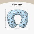thumbnail image 5 of KLL Husky Head Pattern Memory Foam Cervical Neck Pillow Versatile U-Shaped Pillows for Home/Office/Camping/Travelling/Soft Washable Cover, 5 of 8