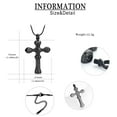 thumbnail image 2 of Vintage Cross Pendant Necklace for Cremation Ashes Holder Keepsake Memorial Jewelry Necklace for Ashes of Loved One, 2 of 8