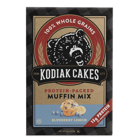 Kodiak Cakes Protein Packed Muffin Mix Blueberry Lemon 14 (Best Lemon Bundt Cake Mix Recipe)
