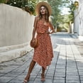 thumbnail image 5 of Summer Dresses for Women Maxi Dress Suspender Polka Dot Dress Casual Holiday Style, 5 of 6