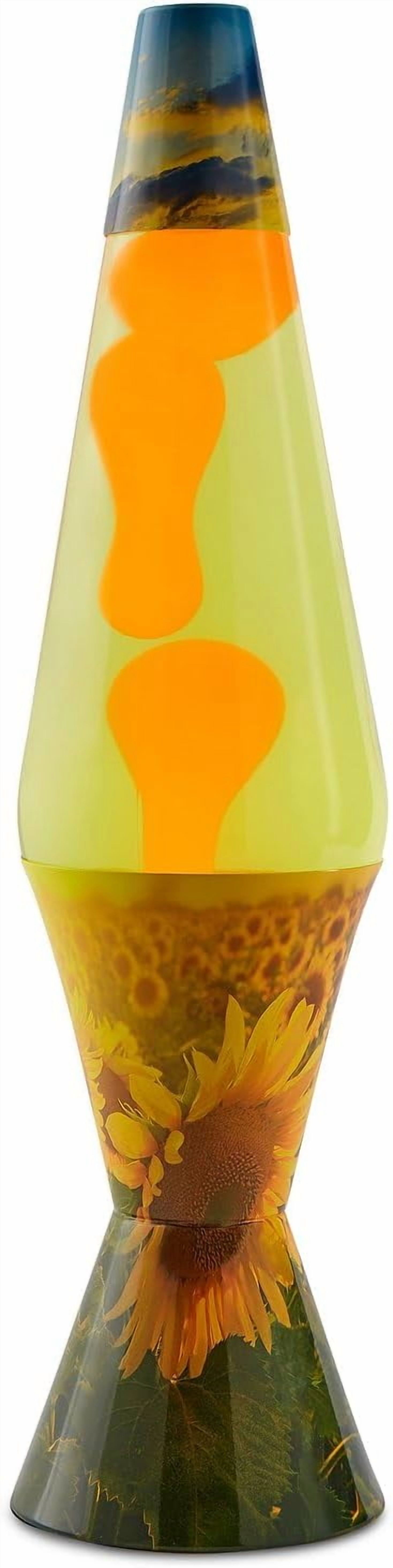 Lava Life 14.5 inch Lava Lamp, Wax in Red and Yellow Purple Liquid