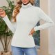 thumbnail image 1 of ICHUANYI Liquidación Camiseta de Manga Larga con Cuello Alto y Parte Inferior cómoda para Mujer ICHUANYI WER202308255487, 1 of 9