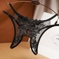thumbnail image 2 of Womens Underwear Bikini Lace Embroidery Perspective Crotchless Hollow Underpant Brief Panties, 2 of 2