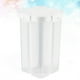 thumbnail image 3 of EeaseMX Recipiente de plástico transparente para cereales de 4 rejillas, hermético, para refrigerador (blanco), 3 of 7