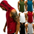 thumbnail image 4 of Summer Mens Sleeveless Hoodie Muscle GYM Sweatshirt Hoody Tops Sport Hoodies, 4 of 5