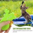 thumbnail image 3 of OULII 1Pc Cat's Straw Toy Flying Disc Saucer Launcher Plastic Red, 3 of 7