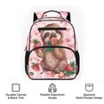 thumbnail image 6 of KUIFORTI Strawberry Animal Kids Backpack for Girls Cute Design with Adjustable Straps Breathable for Kindergarten Daily Use Back to School Gifts for Students, 6 of 7
