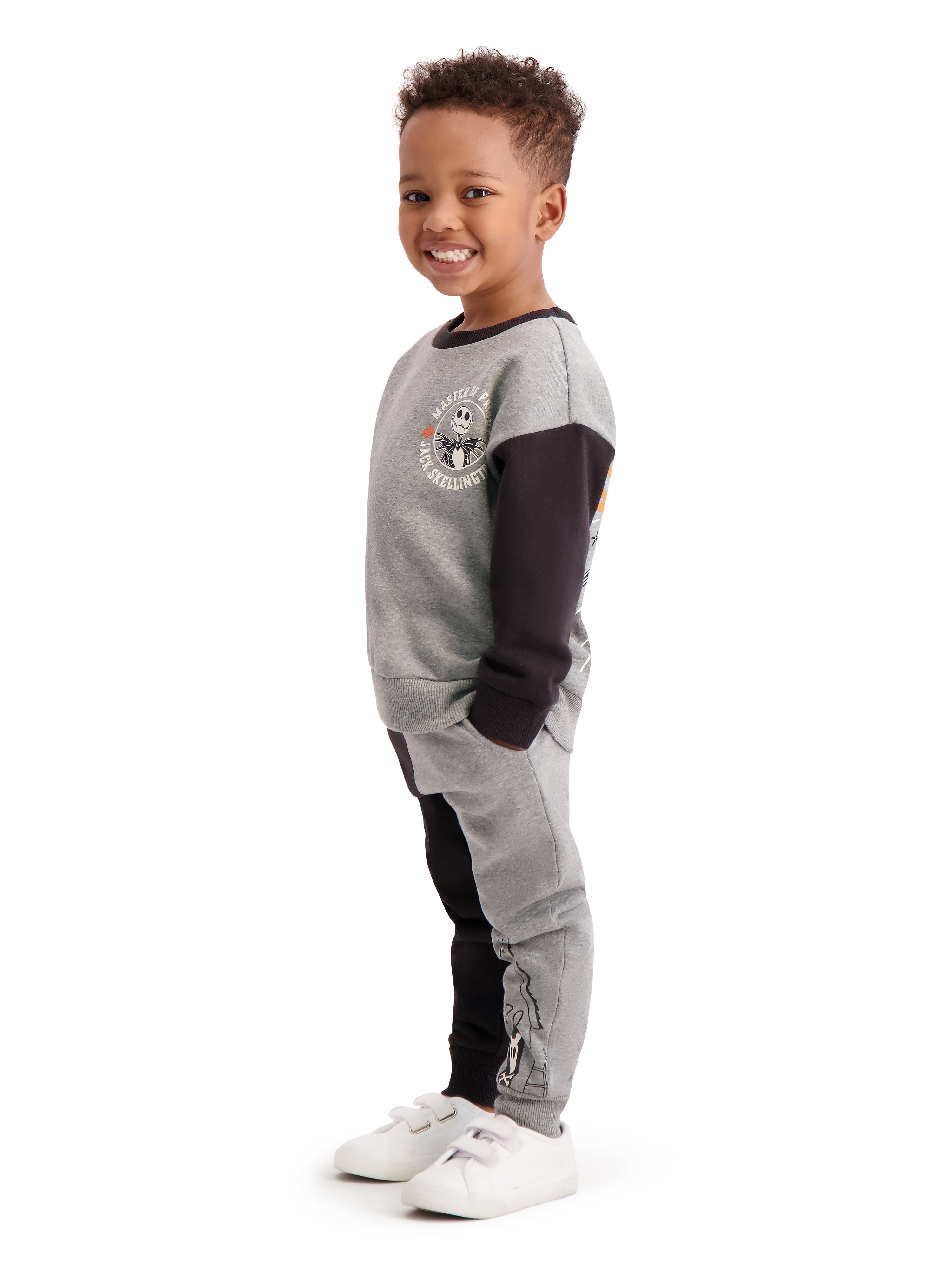 Night Before Christmas Toddler Boys Jack Skellington Jogger Set, Sizes 12M-5T