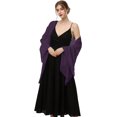 thumbnail image 3 of ORUYROP Châle Foulard Enveloppements Doux Chiffon Dentelle Pashmina pour Robes de Soirée pour occasions Formelles, 3 of 6
