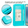 thumbnail image 6 of For Tracfone/StraightTalk Samsung Galaxy J3 Orbit (S367VL) Case Glitter Leather Wallet Case [ID&Credit Card Slots] Flip Phone Cases&nbsp; - Teal, 6 of 6