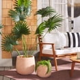 thumbnail image 2 of SAFAVIEH Jasper Assorted Cylinder Terracotta Ficonstone Solid Plant Pot 2 Count, 2 of 7