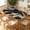 Black Gold Agate, variant on ARTSLION Elastic Tablecloth For Oval Tables, Waterproof Tablecover For Up To 48x72in Oval Table Cover, Dining Tablecover For Indoor And Outdoor, Holiday, Orange Border