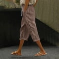 thumbnail image 5 of 2025 Women's Pinstripe Pants | Unisex Tearaway Post-Surgery Pajama Pants with Side Snaps, 5 of 8