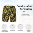 thumbnail image 5 of Balery Sunflowers Mens Swim Trunks Swim Shorts for Men Quick Dry Inseam Beach Shorts with Compression Liner Pocket-3X-Large, 5 of 9