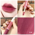 thumbnail image 2 of Brillant à Lèvres Mat 2 en 1, Gloss Longue Tenue Imperméable en Velours, Brillant à Lèvres Hautement Pigmenté, Ne Colle Pas au Verre et Ne Déteint Pas, Rouge à Lèvres Maquillage pour Femmes et Filles (Couleur:06), 2 of 7