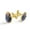 Color 3, variant on Men's Classic Stainless Steel, Navy Blue Pineapple Pattern Cufflinks Business Wedding Shirts, Golden