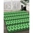 thumbnail image 2 of Ahgly Company Indoor Round Patterned Deep Emerald Green Area Rugs, 8' Round, 2 of 6