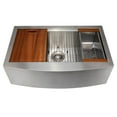 thumbnail image 5 of ZLINE 33 in. Moritz Farmhouse Apron Mount Single Bowl Kitchen Sink with Bottom Grid and Accessories (SLSAP-33), 5 of 9