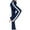 Navy #087, variant on Women's Sweatpant Yoga Leggings Side Striped High Waist Stretch Slim Comfy Jogger Gym Sport Workout Pants Trousers Navy L