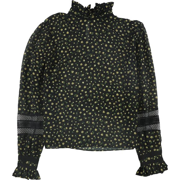 Blusa Philosophy de rosas para mujer negro 44