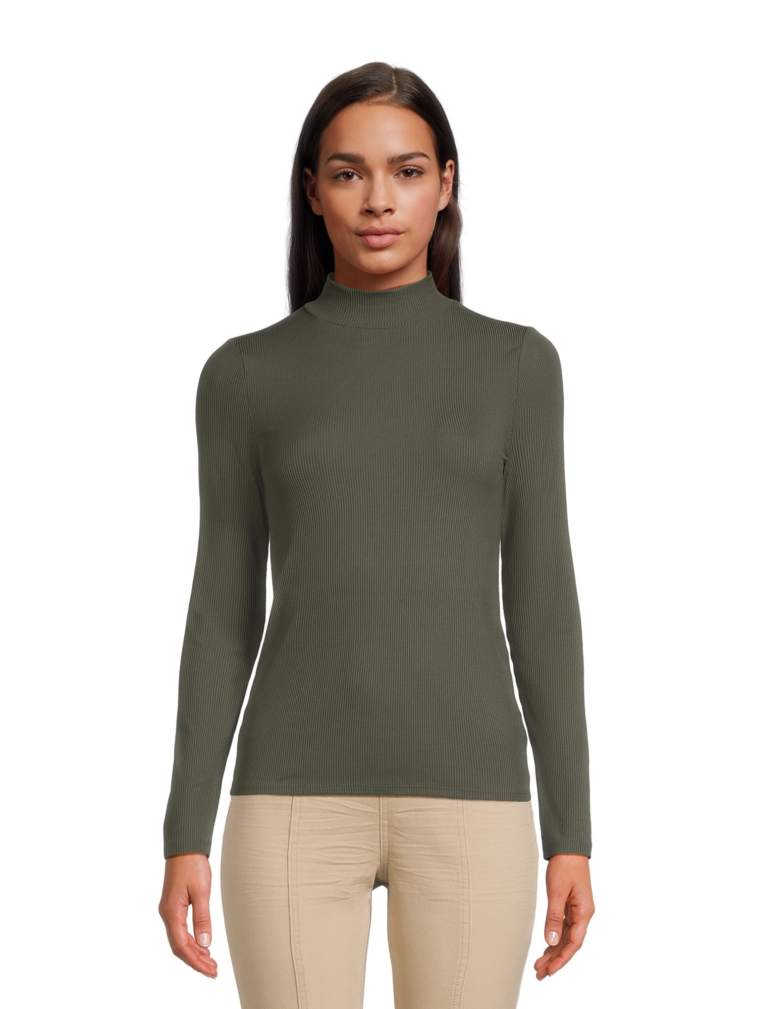 No Boundaries women's Mock Neck Top - XS-3XL - Walmart.com