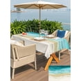 thumbnail image 5 of Outdoor Tablecloth with Umbrella Hole for Patio/Picnic/Party/Camping, Turquoise Summer Beach Coastal Waterproof Table Cloth Rectangle Table Cover Washable, Nautical Beige Seaside (54"x 80"), 5 of 8