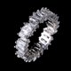 thumbnail image 3 of Jumpingount Zirconia cúbica pequeñas alianzas de boda anillos brillantes clásico exquisito anillo de dedo impermeable ahueca hacia fuera la Ropa, zapatos y accesorios Miscelánea No.6, 3 of 6