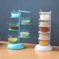 thumbnail image 3 of Reheyre Seasoning Box - Multiple Layers - Good Sealing - Large Capacity - Sugar Salt Container - Transparent Rotatable Vertical Spice Jar - Kitchen Accessories, 3 of 8
