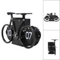 thumbnail image 4 of Retro Flip Clock, Battery Powered Internal Gear Operated Clock Desk Clock Page Turning Clock Bike Shape Retro Mechanical Timer Reminder Table Clock for Office Home, 7.9x3.5x4.7in, 4 of 7