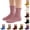 Hot Pink A, variant on Mgmyaa Pure Cotton Kids Ruffle Crew Socks Solid Color Ribbed Mid-Calf Socks for Girls and Boys Ages 1-12