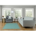 thumbnail image 5 of Simply Daisy 4' x 6' Desert Turquoise Rattan Geometric Rug, 5 of 5