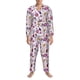 thumbnail image 3 of Balery Wine Pijama para Hombre de Dos Piezas con Manga Larga, Conjunto de Dormir y Descanso Suave con Bolsillos-Small, 3 of 7