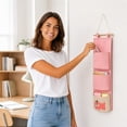 thumbnail image 7 of Hanging Pocket Organizer, Wall Mount Storage Bag, Foldable Door Caddy, Durable Tear Proof Fabric and Sturdy Hanging Rope for Dorm Rooms, Bathroom Walls, and Bedroom Closets., 7 of 7