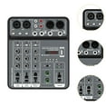 thumbnail image 6 of Almencla 4-channel Sound Mixer Mixing Board Compact 4 Inputs Digital Display Screen Sound System Sounds Mixer Board for Studio, 6 of 8