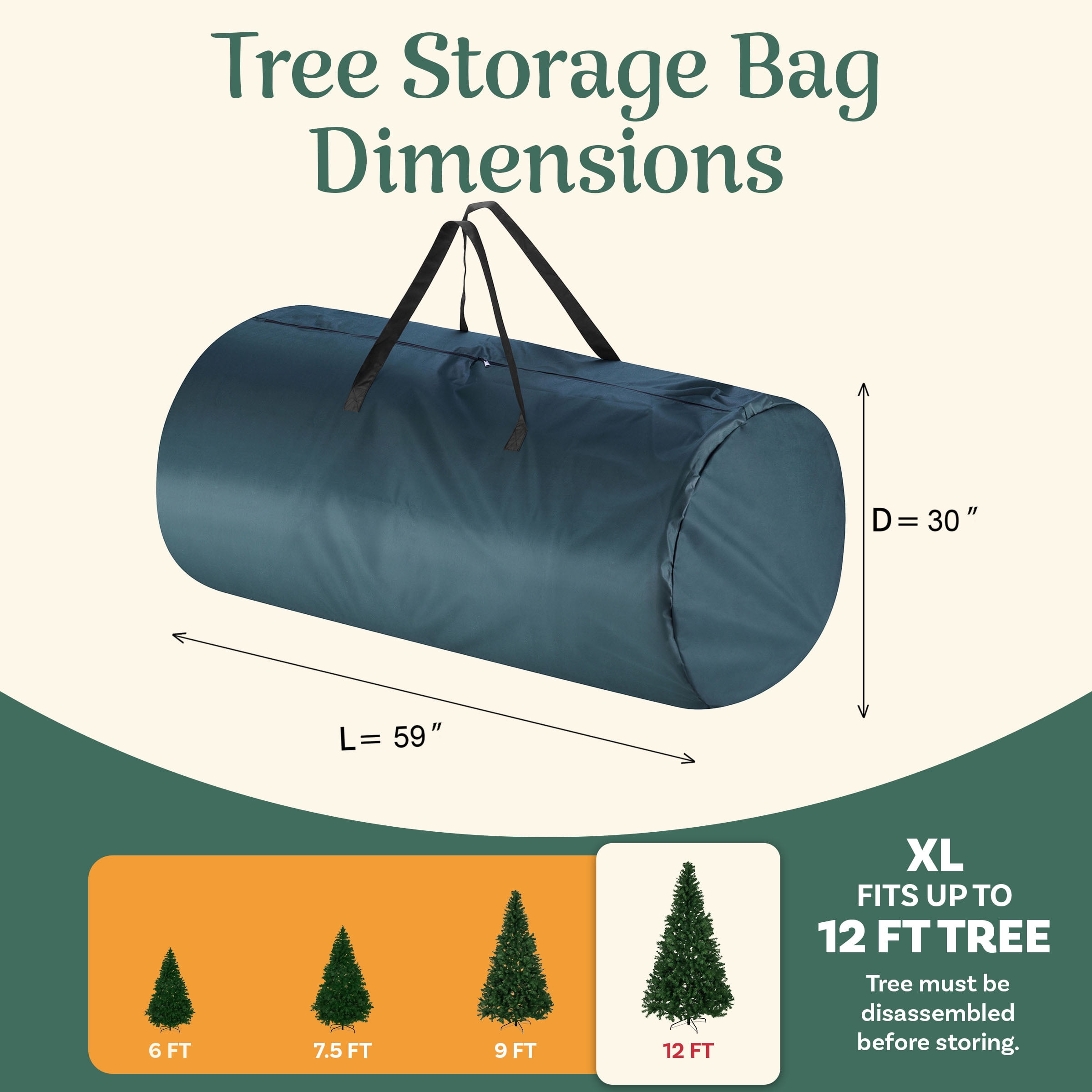 Canvas Christmas Tree Storage Bag