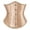 Gold, variant on Ticikt Women Satin Waist Trainer Corset, Front Hook Tummy Control Cincher, Retro Slim Fit Shaper Underbust Top,Color:Gold