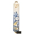 thumbnail image 6 of Matashi Hand Painted 5" Blue and Ivory Enamel Flower Mezuzah Embellished with Gold Accents and fine Crystals, 6 of 7