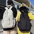 thumbnail image 3 of Mochila escolar para estudiantes universitarios, moderna, informal, sencilla, de gran capacidad, para estudiantes de secundaria, mochila de viaje para escuela secundaria, 3 of 6