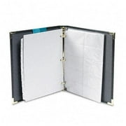 Classic Vinyl Business Card Binder, Holds 200 2 x 2.5 Cards, 10.25 x 11.13, Ebony