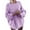 Purple, variant on Women Sweaters Womens Fall Tops Winter Fashion Round Neck Drop Shoulder Loose Knitted Sweater for Women