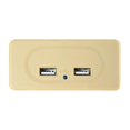 thumbnail image 2 of 12V - 24V Enchufe de USB dual para automóvil para tableta con cámara digital para automóvil 3.1A 3.1A beis Soledad Panel de salida de coches, 2 of 7