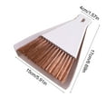 thumbnail image 3 of Mauxuk Mini Plastic Broom and Dustpan Set - Compact Keyboard Brush Cleaning Tool for Home, Car, Sofa - Lightweight 2.9oz Desktop Sweeper for Hard-to-Reach Places - Beige/Coffee, 3 of 6